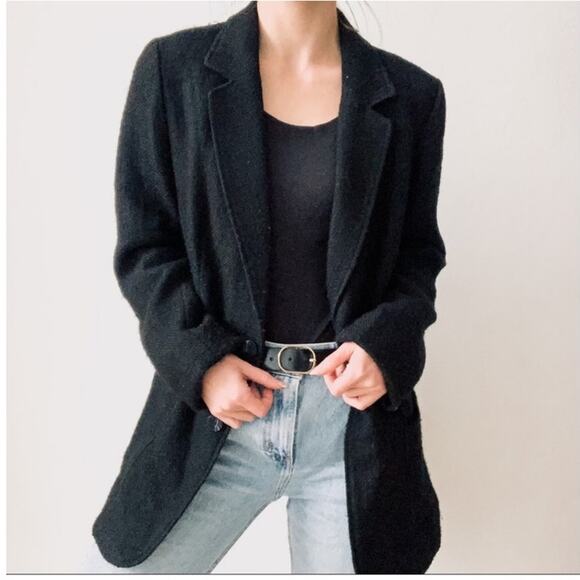 J. Jill Jackets & Blazers - J Jill Essential Cotton Stretch black Women blazer small petite office career SP